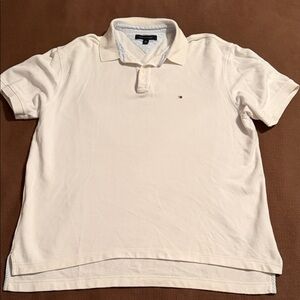 Tommy Hilfiger Men's Off-White Polo Shirt